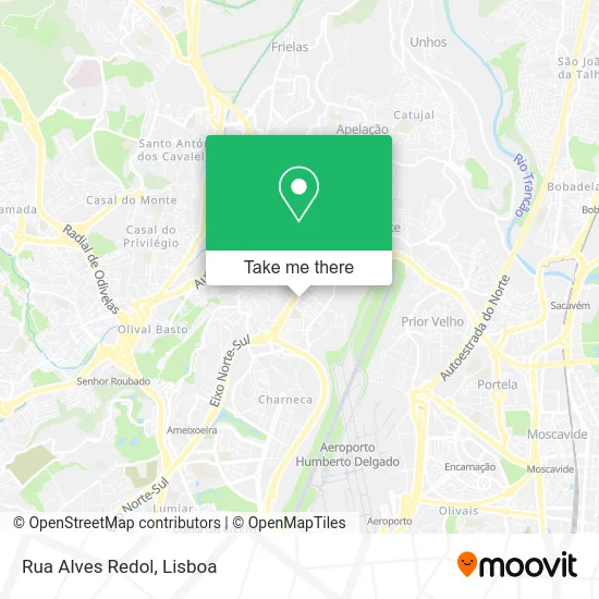 Rua Alves Redol map