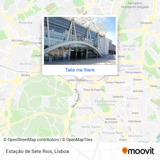 Estação de Sete Rios map