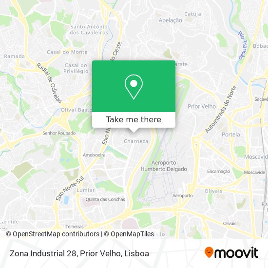 Zona Industrial 28, Prior Velho map