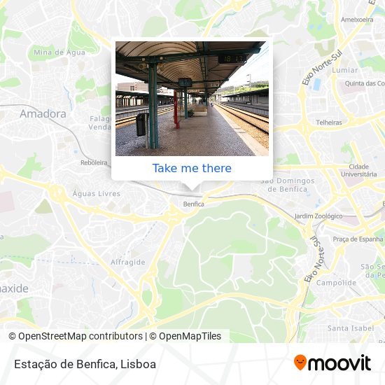 Estação de Benfica map