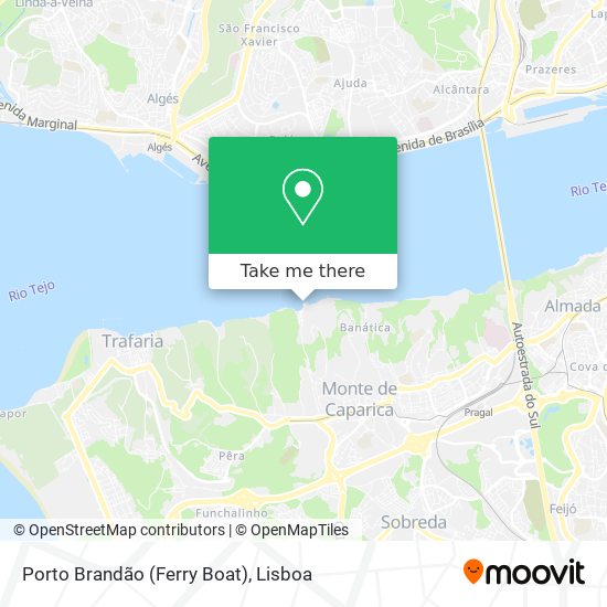 Porto Brandão (Ferry Boat) map