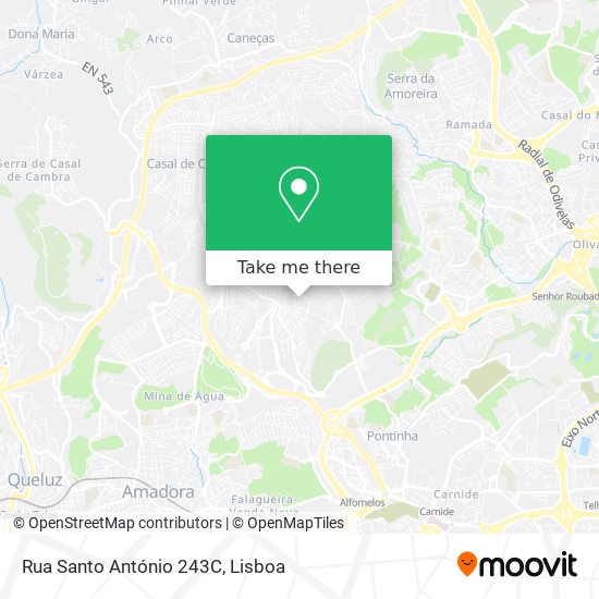 Rua Santo António 243C map