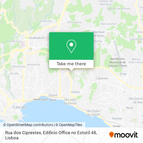 Rua dos Ciprestes, Edificio Office no Estoril 48 mapa