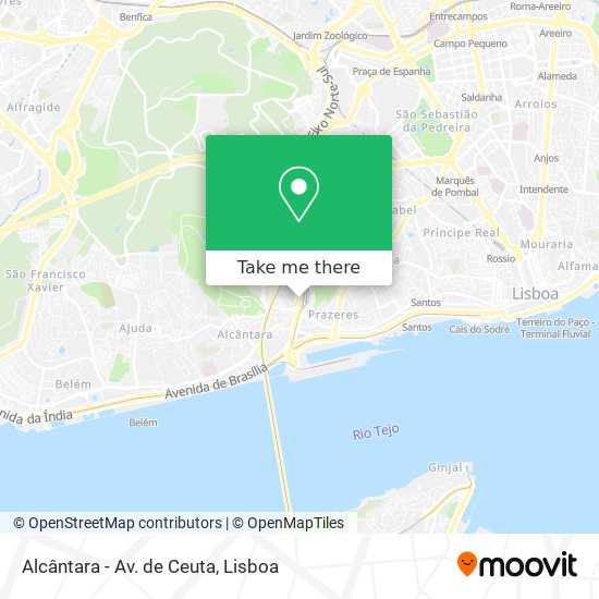 Alcântara - Av. de Ceuta map