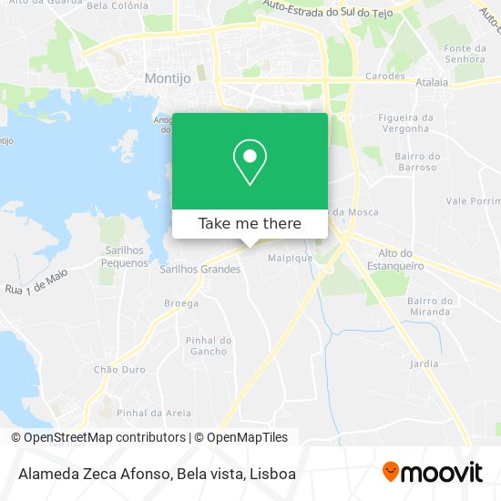 Alameda Zeca Afonso, Bela vista map