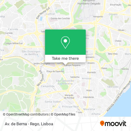 Av. de Berna - Rego mapa