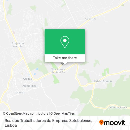 Rua dos Trabalhadores da Empresa Setubalense mapa