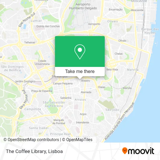The Coffee Library map
