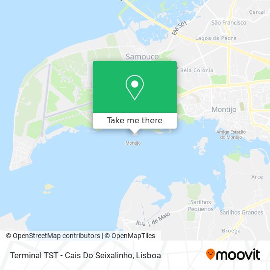 Terminal TST - Cais Do Seixalinho mapa