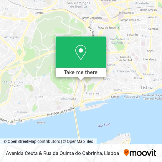 Avenida Ceuta & Rua da Quinta do Cabrinha map