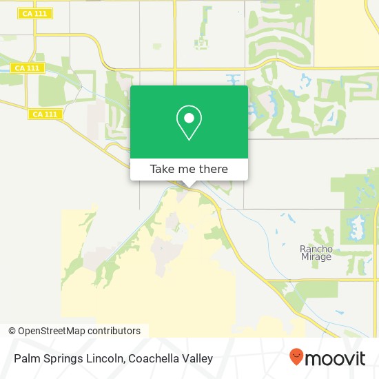 Palm Springs Lincoln map