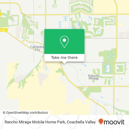 Rancho Mirage Mobile Home Park map