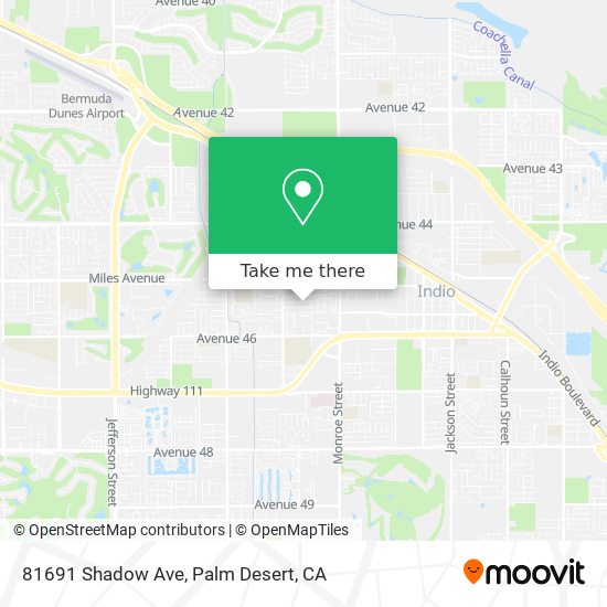 81691 Shadow Ave map