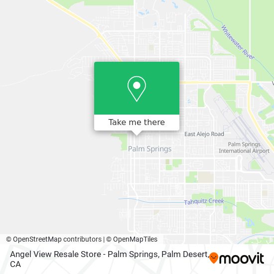 Angel View Resale Store - Palm Springs map