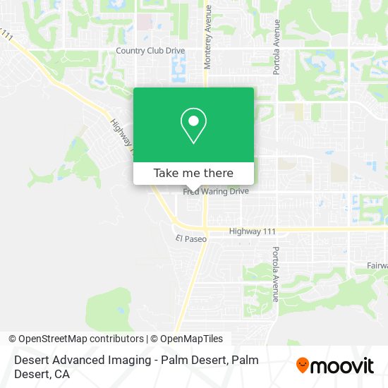 Desert Advanced Imaging - Palm Desert map