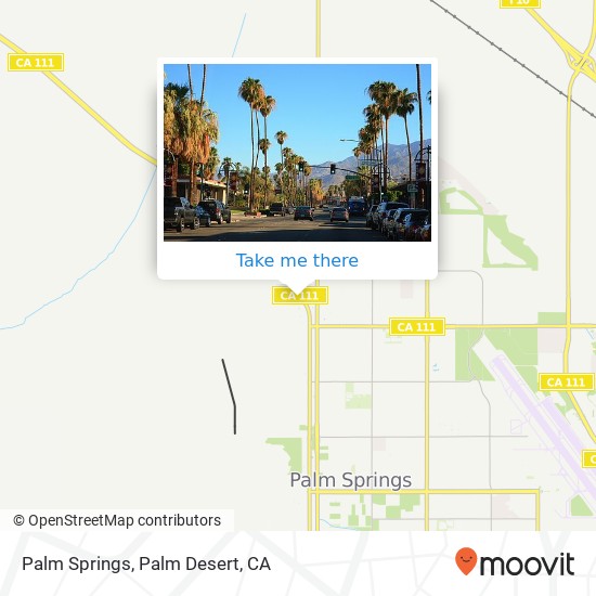 Palm Springs map