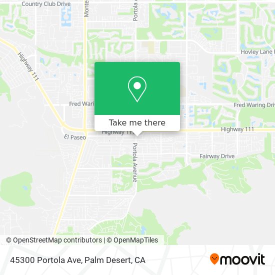 45300 Portola Ave map