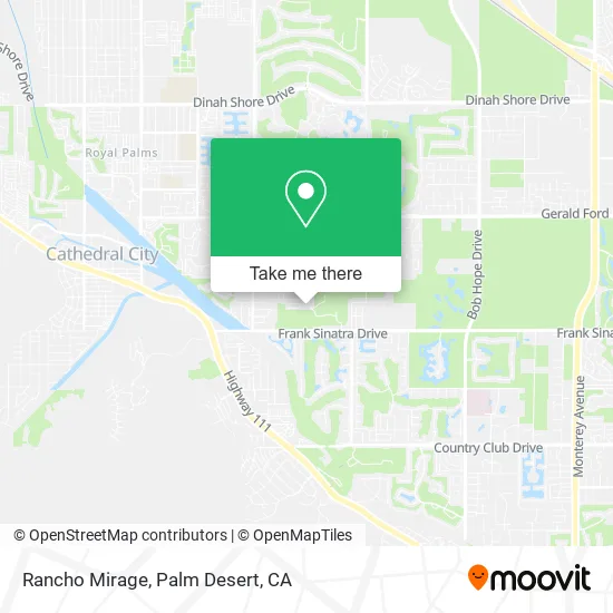 Rancho Mirage map