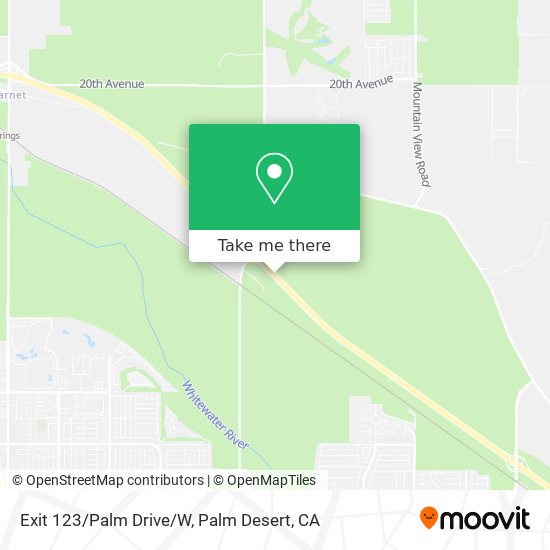 Exit 123/Palm Drive/W map