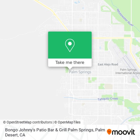 Mapa de Bongo Johnny's Patio Bar & Grill Palm Springs