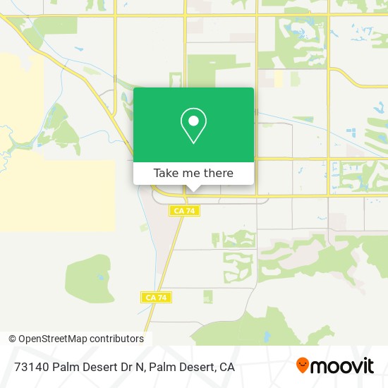 Mapa de 73140 Palm Desert Dr N