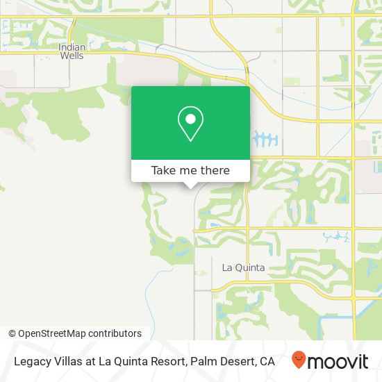 Legacy Villas at La Quinta Resort map