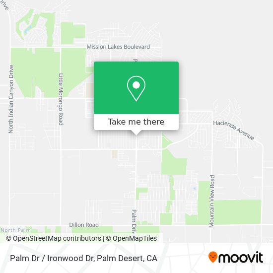 Mapa de Palm Dr / Ironwood Dr