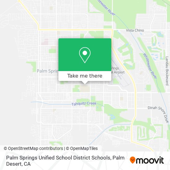 Mapa de Palm Springs Unified School District Schools