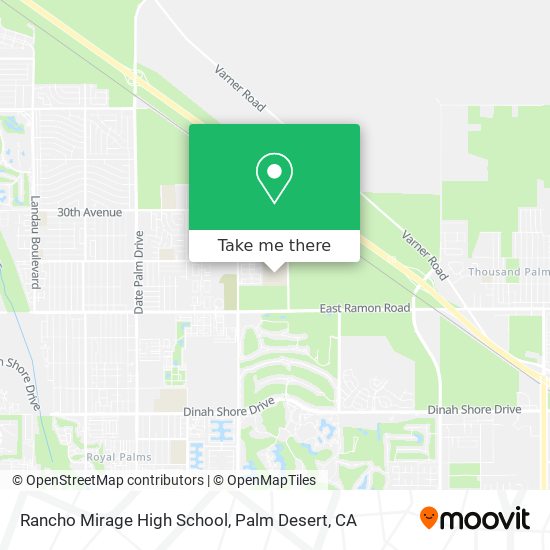 Mapa de Rancho Mirage High School