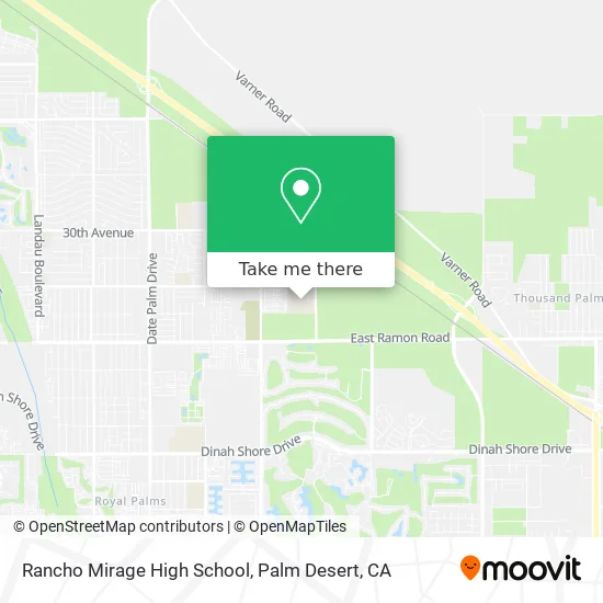 Rancho Mirage High School map