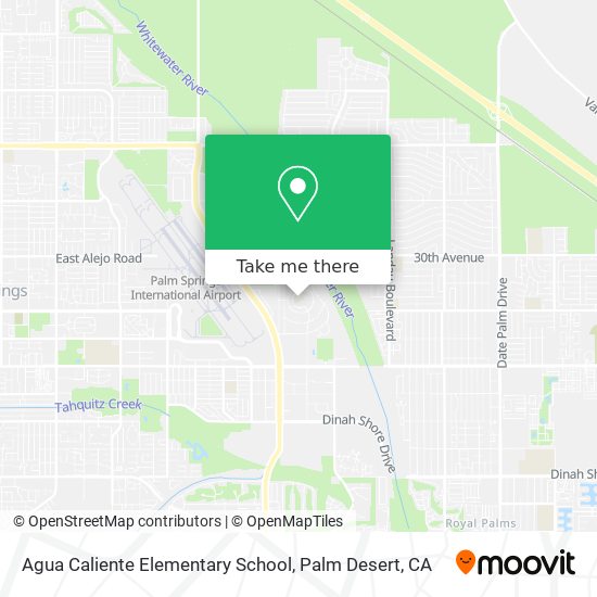 Mapa de Agua Caliente Elementary School
