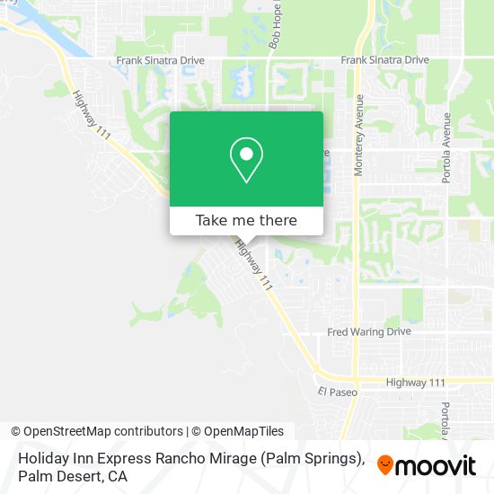 Mapa de Holiday Inn Express Rancho Mirage (Palm Springs)