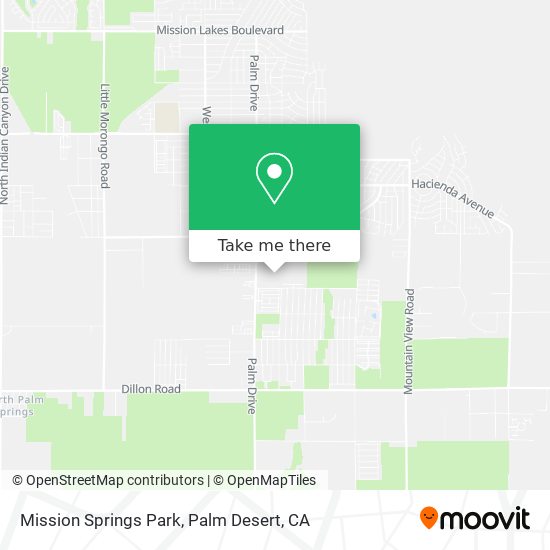 Mission Springs Park map