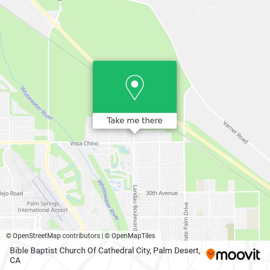 Mapa de Bible Baptist Church Of Cathedral City