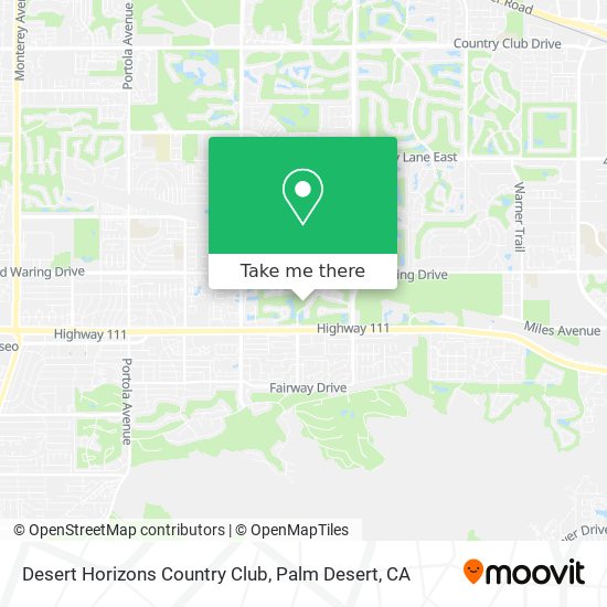 Desert Horizons Country Club map