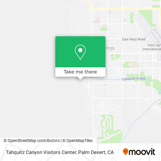 Tahquitz Canyon Visitors Center map