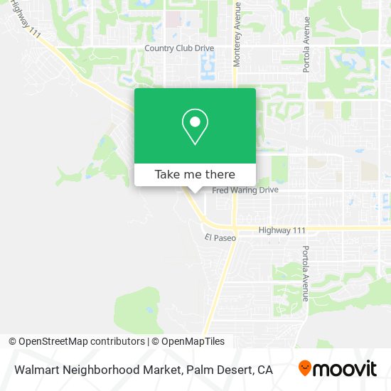 Walmart Neighborhood Market map