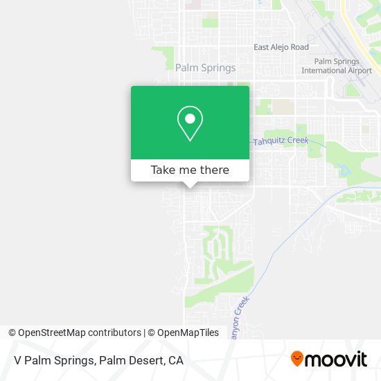 V Palm Springs map