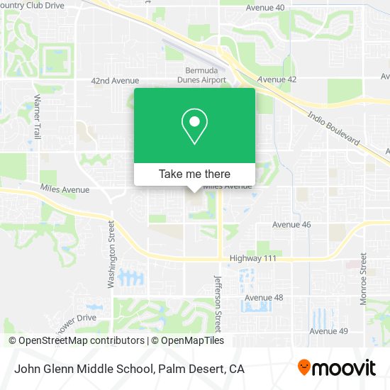 Mapa de John Glenn Middle School