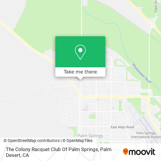 The Colony Racquet Club Of Palm Springs map