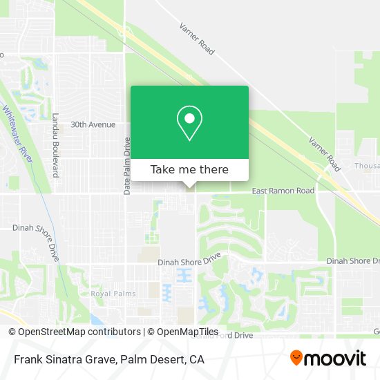 Frank Sinatra Grave map