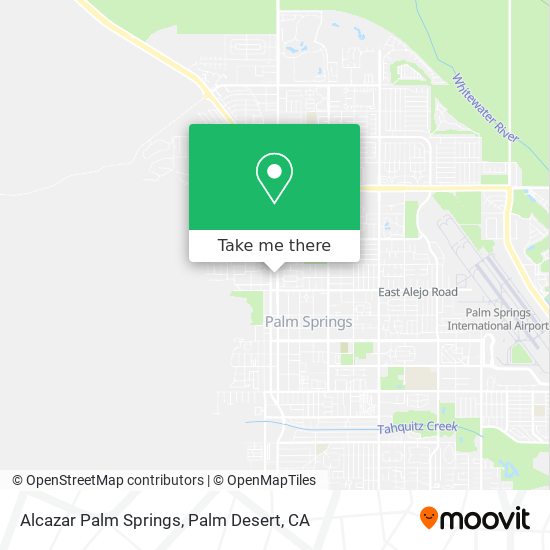 Alcazar Palm Springs map