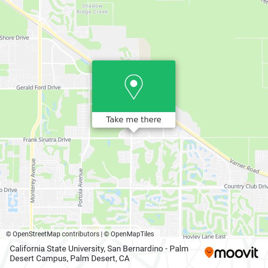 California State University, San Bernardino - Palm Desert Campus map