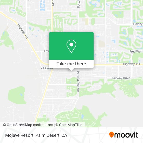 Mojave Resort map