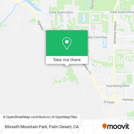Mapa de Blixseth Mountain Park
