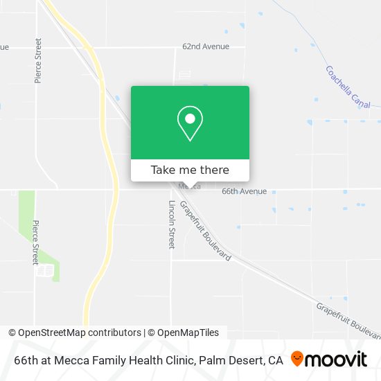 66th at Mecca Family Health Clinic map