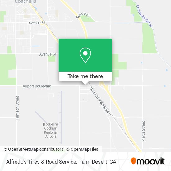 Alfredo's Tires & Road Service map