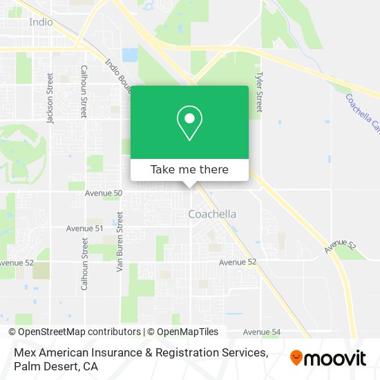 Mex American Insurance & Registration Services map