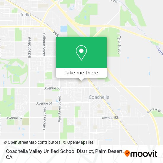 Coachella Valley Unified School District map
