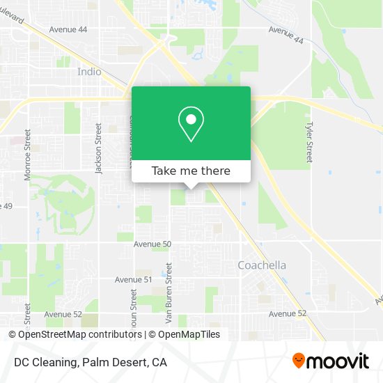 How to get to DC Cleaning in Coachella by bus?